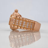 Anillo Correa Corona 7.4 g / T8 1/2 Oro Rosa 18K