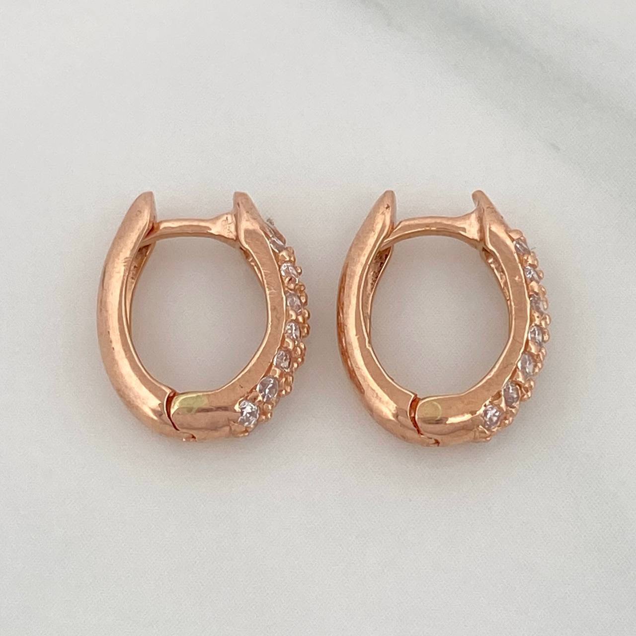 Eve Hoop Earrings 2.25 g / 1/2 in Rose Gold 18K