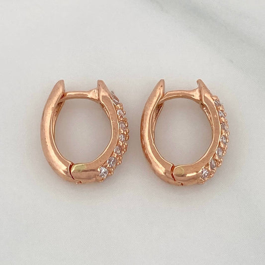 Candongas Eve 2.25 g / 1/2 in Oro Rosa 18K