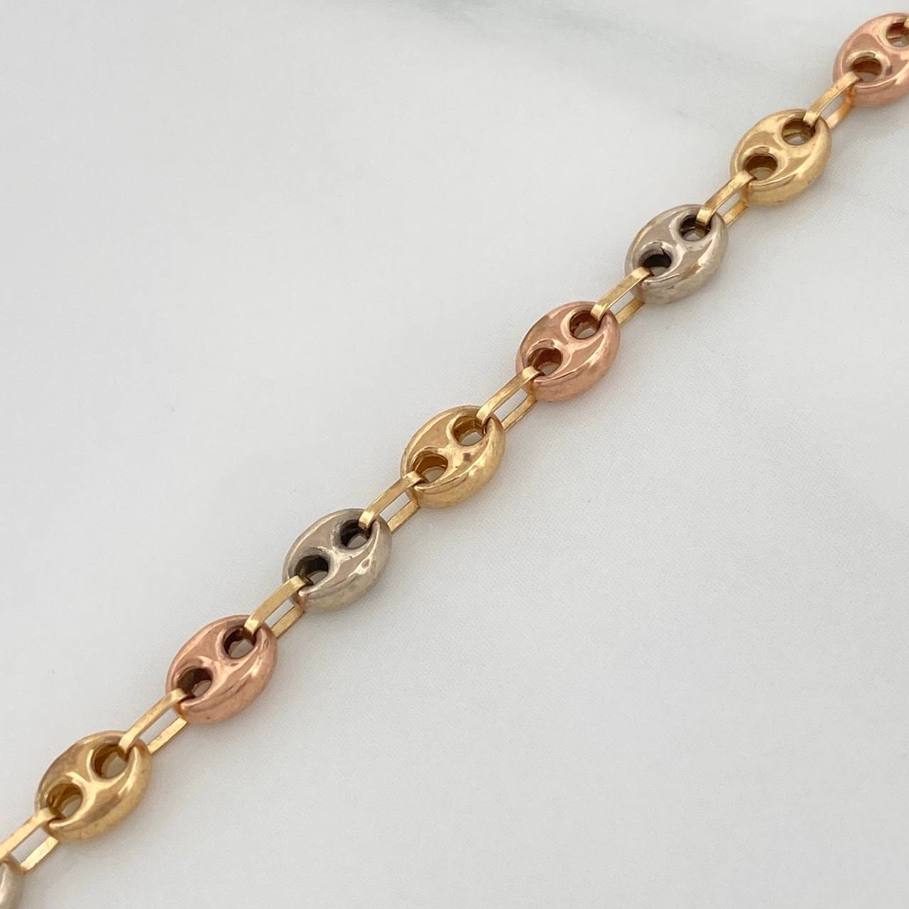 Gc Bracelet 2.35 g / 7 1/4 in / 3.66 mm Three Golds 18K