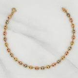 Gc Bracelet 2.35 g / 7 1/4 in / 3.66 mm Three Golds 18K