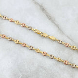 Cadena GC 4.45gr / 40cm / 3.2mm Lisa Tres Oros 18K ©