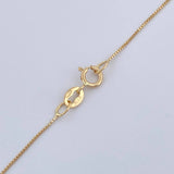 Set Cadena y Dije Veneciana + Virgen Guadalupe 1.4gr / 15 3/4 in / Oro Amarillo 18K %