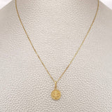 Set Cadena y Dije Veneciana + San Benito 1.3gr / 15 3/4 in / Oro Amarillo 18K %