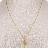 Set Cadena y Dije Veneciana + Libelula 1.3gr / 15 3/4 in / Oro Amarillo 18K %