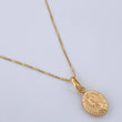 Set Cadena y Dije Veneciana + Virgen Guadalupe 1.3gr / 15 3/4 in / Oro Amarillo 18K %