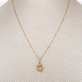 Set Cadena y Dije Veneciana + Silueta Corazon 1.3gr / 15 3/4 in / Oro Amarillo 18K %