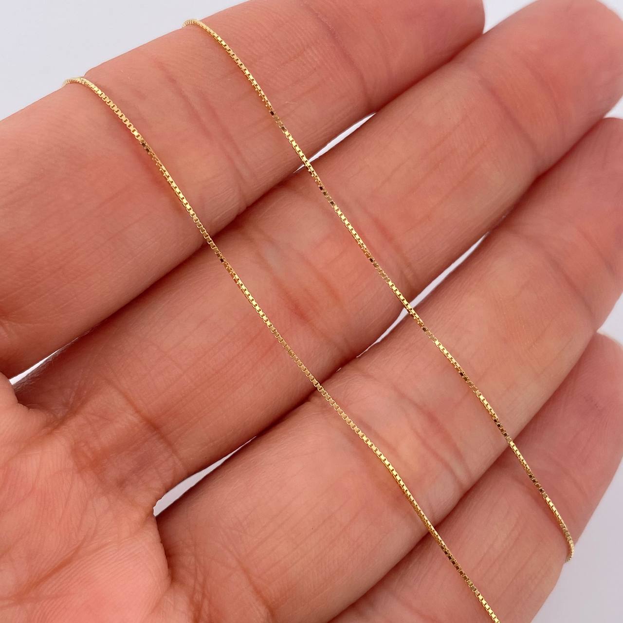 Set Cadena y Dije Veneciana + Virgen Milagrosa 2gr / 15 3/4 in / Oro Amarillo 18K %