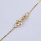Set Cadena y Dije Veneciana + Silueta Corazon 1.3gr / 15 3/4 in / Oro Amarillo 18K %