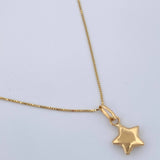 Set Cadena y Dije Veneciana + Estrella 1.25gr / 15 3/4 in / Oro Amarillo 18K %