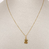 Set Cadena y Dije Veneciana + Oso TS 1.3gr / 15 3/4 in / Oro Amarillo 18K %