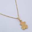 Set Venetian Chain and Pendant + Bear TS 1.3gr / 15 3/4 in / 18K Yellow Gold %
