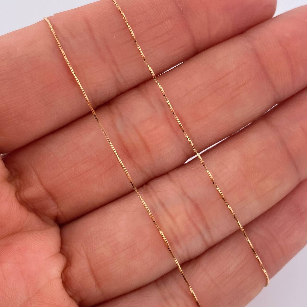 Set Cadena y Dije Veneciana + Avion 1.45gr / 17 3/4 in / Dos Oros Amarillo Rosa 18K %