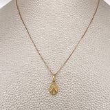 Set Cadena y Dije Veneciana + Jesus de la Misericordia 1.3gr / 17 3/4 in / Dos Oros Amarillo Rosa 18K %