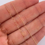 Set Cadena y Dije Veneciana + Jesus de la Misericordia 1.3gr / 17 3/4 in / Dos Oros Amarillo Rosa 18K %