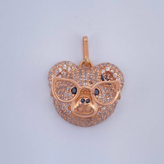 Dije Rostro Oso 3.05gr / 3/4 in / Oro Rosa 18K %