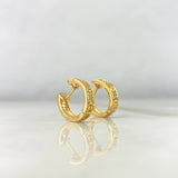 Hoop Earrings Screws 4.15g / 3/4 in 18K Yellow Gold
