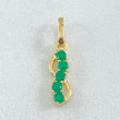 Pendant Emeralds 21pts 1gr / 2cm / 0.8in / 18K Gold ©