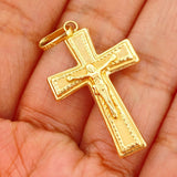 Pendant Cross Christ 2gr / 1 1/2 in / 18K Gold $