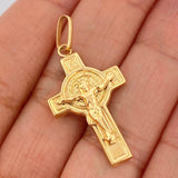 Dije Cruz Cristo 1.9gr / 1 1/4 in / Oro Amarillo 18K $