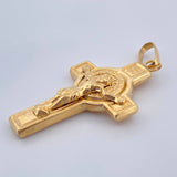 Dije Cruz Cristo 1.9gr / 1 1/4 in / Oro Amarillo 18K $