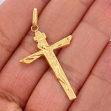 Pendant Cross Christ 1.4gr / 1.5in / 18K Gold $