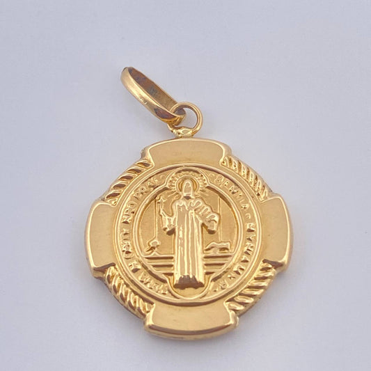 Dije San Benito 1.25gr / 3/4 in / Oro Amarillo 18K $