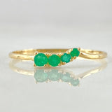 Anillo Trinity Esmeraldas 13pts 0.85gr / T7 / Oro 18K