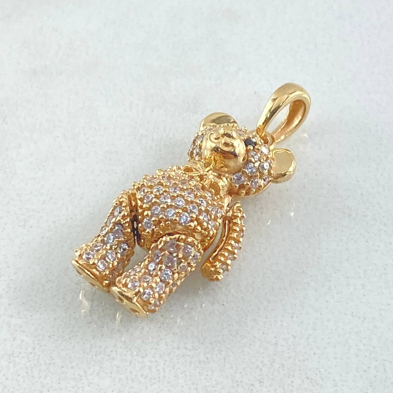 Dije Oso Articulado 4.1gr / 2.5cm / Oro 18K