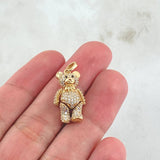 Dije Oso Articulado 4.1gr / 2.5cm / Oro 18K