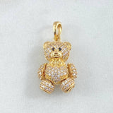 Pendant Articulated Bear 4.45gr / 2.3cm (0.9in) / 18K Gold
