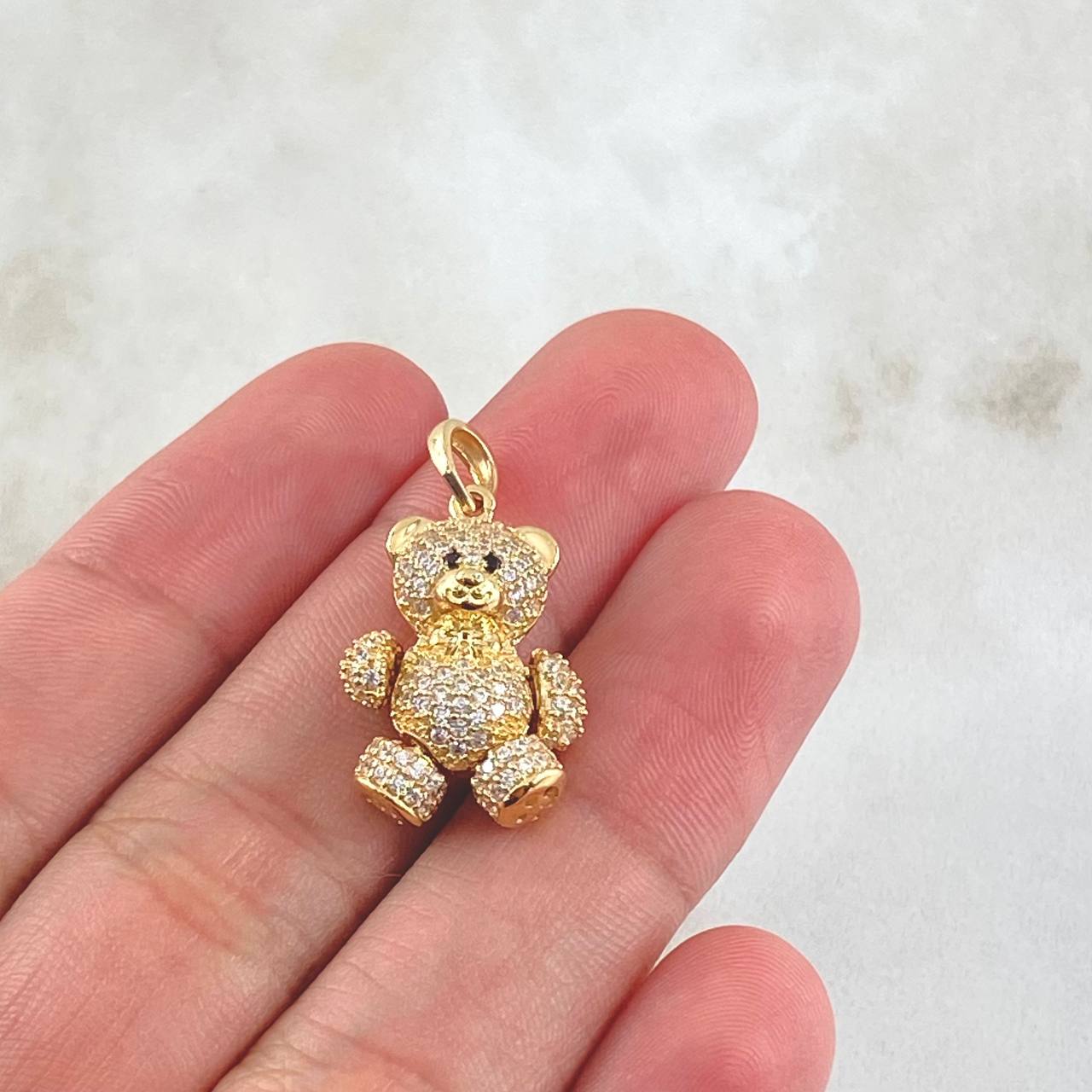 Pendant Articulated Bear 4.45gr / 2.3cm (0.9in) / 18K Gold