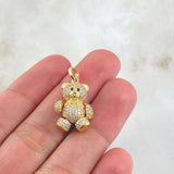 Pendant Articulated Bear 4.45gr / 2.3cm (0.9in) / 18K Gold