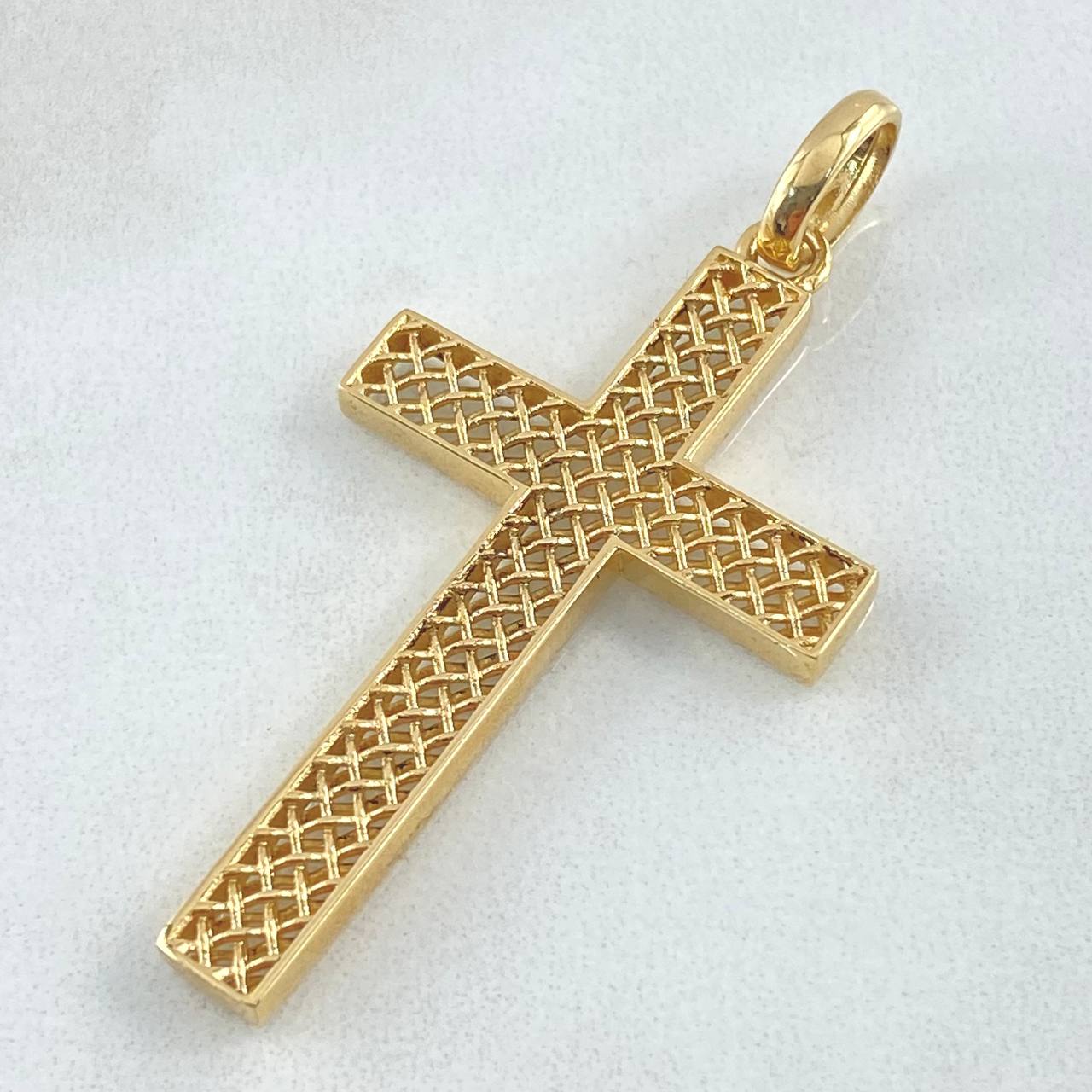 Pendant Cross Mesh 4.9gr / 5cm / 18K Gold ©