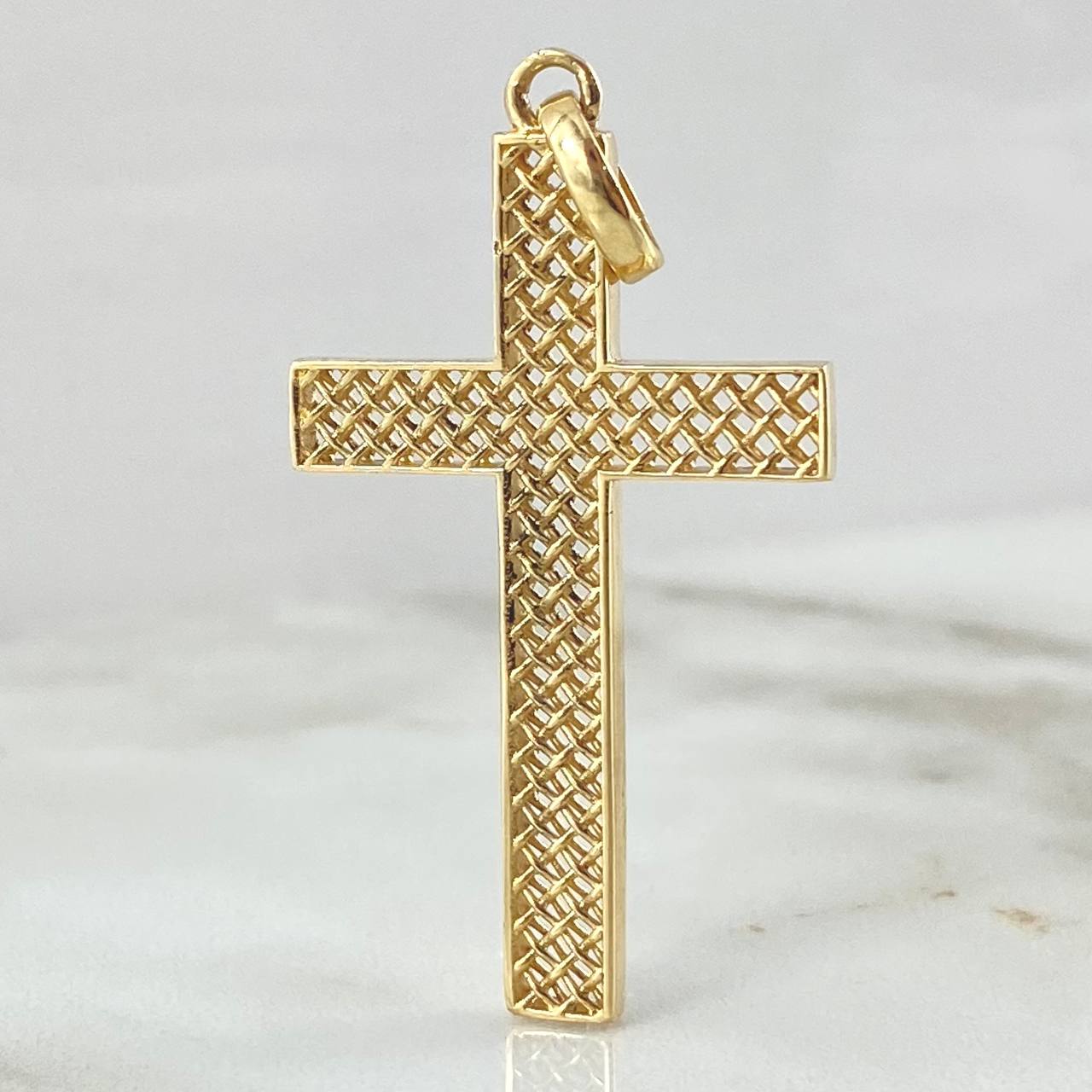 Pendant Cross Mesh 4.9gr / 5cm / 18K Gold ©