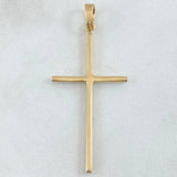Dije Crúz Plana 2.25gr / 4.7cm / Oro 18K ©