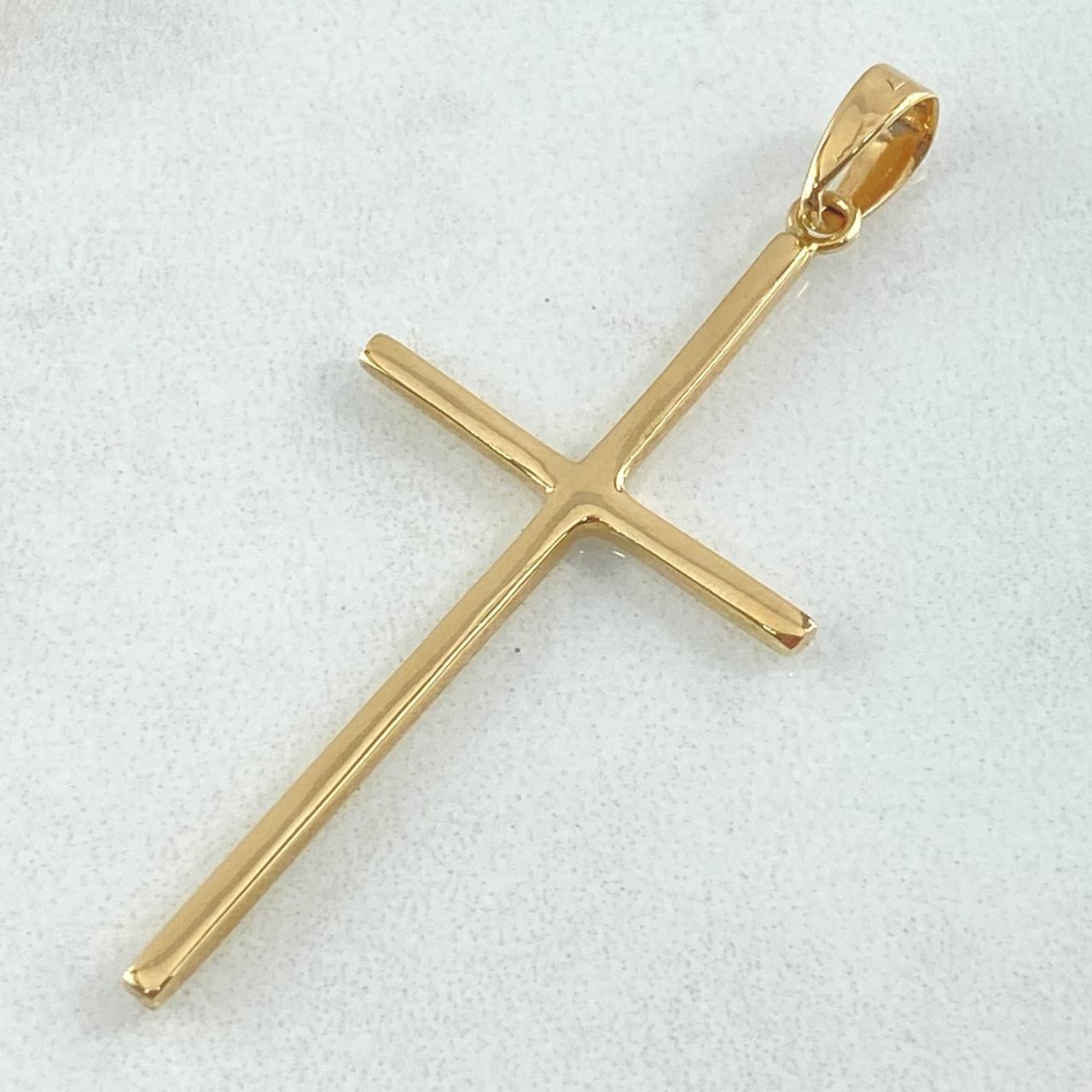 Dije Crúz Plana 2.25gr / 4.7cm / Oro 18K ©