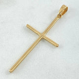 Dije Crúz Plana 2.25gr / 4.7cm / Oro 18K ©