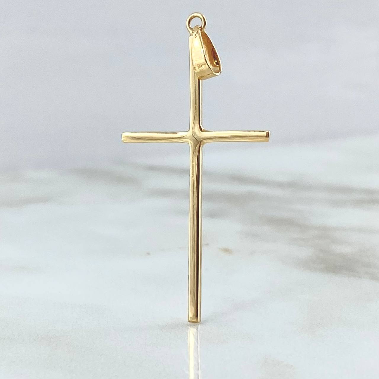 Dije Crúz Plana 2.25gr / 4.7cm / Oro 18K ©