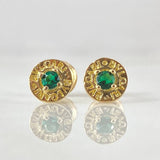 Rustic Stud Earrings 0.95gr / 18K Gold