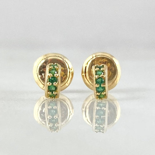 Stud Earrings Track 0.65gr / 18K Gold