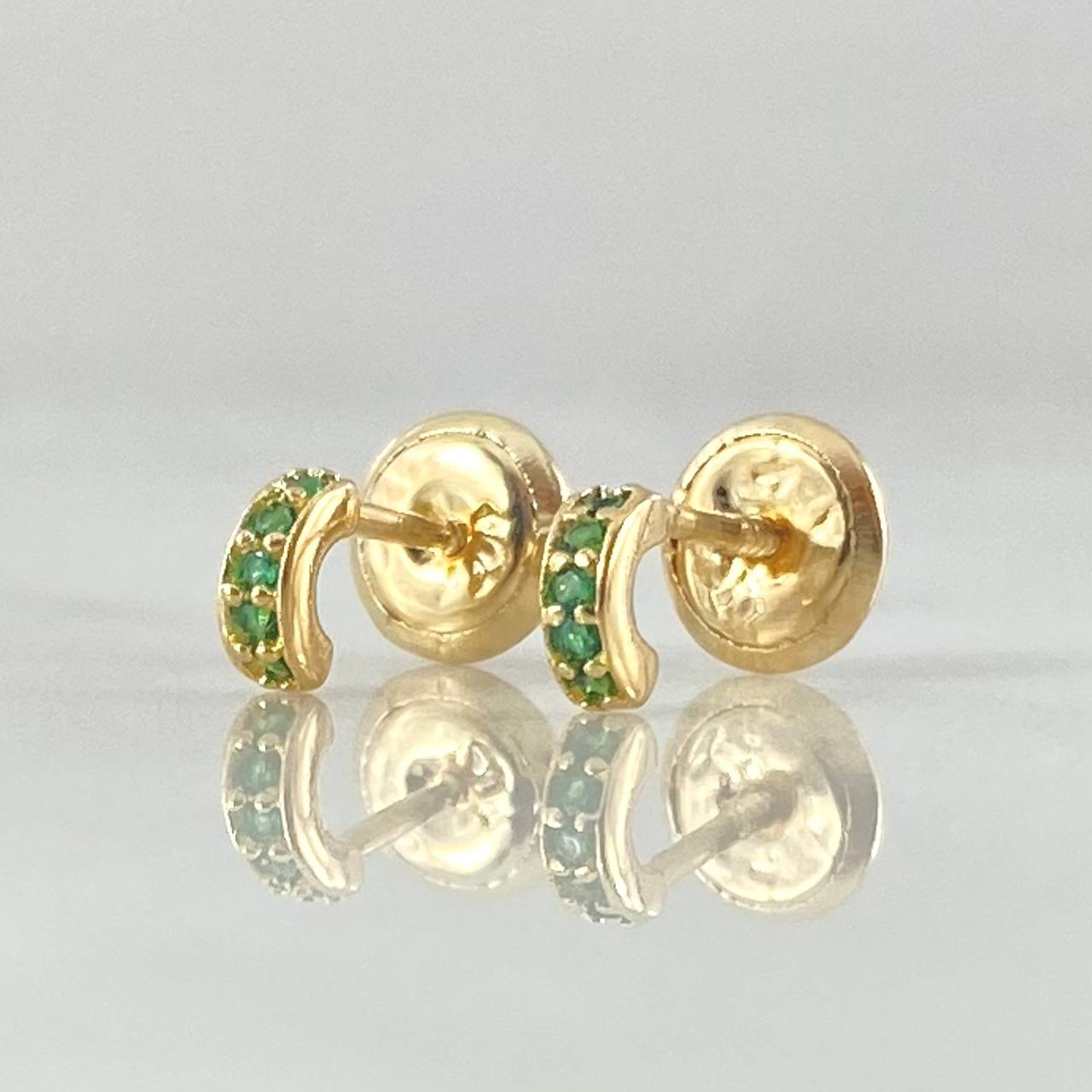 Stud Earrings Track 0.65gr / 18K Gold