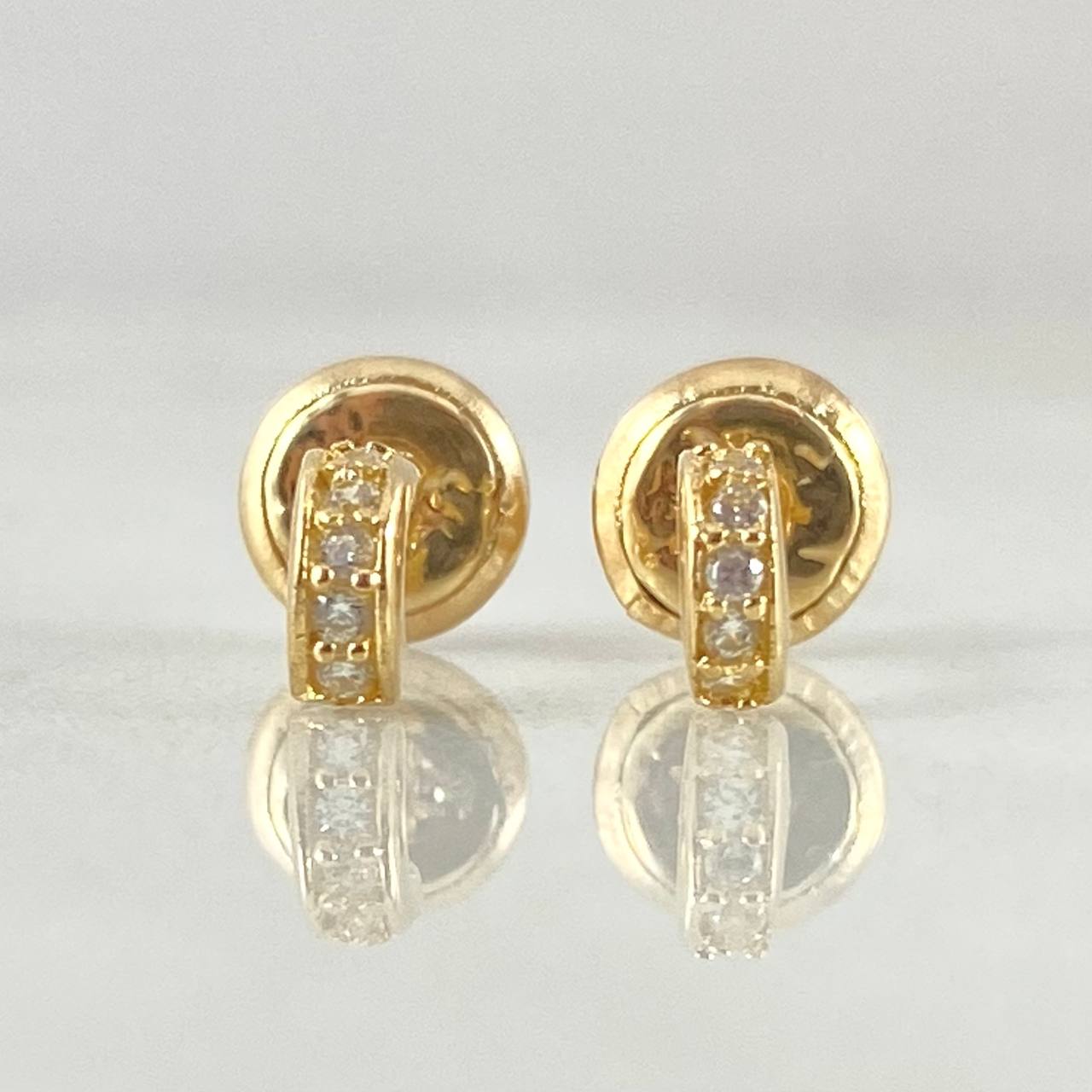 Stud Earrings Track 0.7gr / 18K Gold