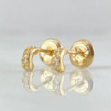 Stud Earrings Track 0.7gr / 18K Gold