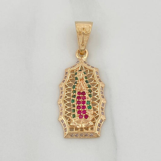 Dije Virgen De Guadalupe 3.1 g / 1 1/4 in Oro Amarillo 18K