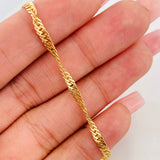 Pulso Singapur 3.3 g / 7 1/2 in / 2.85 mm Oro Amarillo 18K