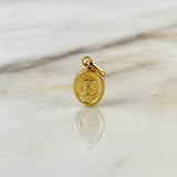 Pendant Letter B 0.5gr / 1.8cm / Stamped Yellow Gold