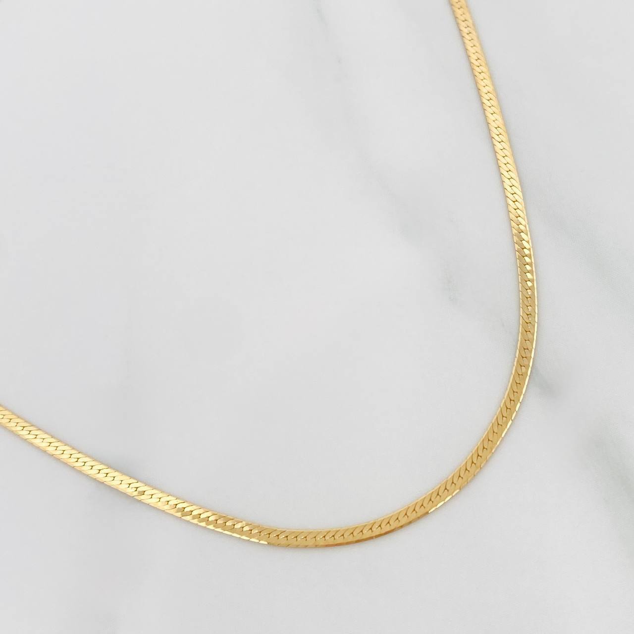 Cadena Espejo 2.5 g / 17 3/4 in / 1.3 mm Oro Amarillo 18K