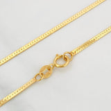 Cadena Espejo 2.1 g / 15 3/4 in / 1.35 mm Oro Amarillo 18K