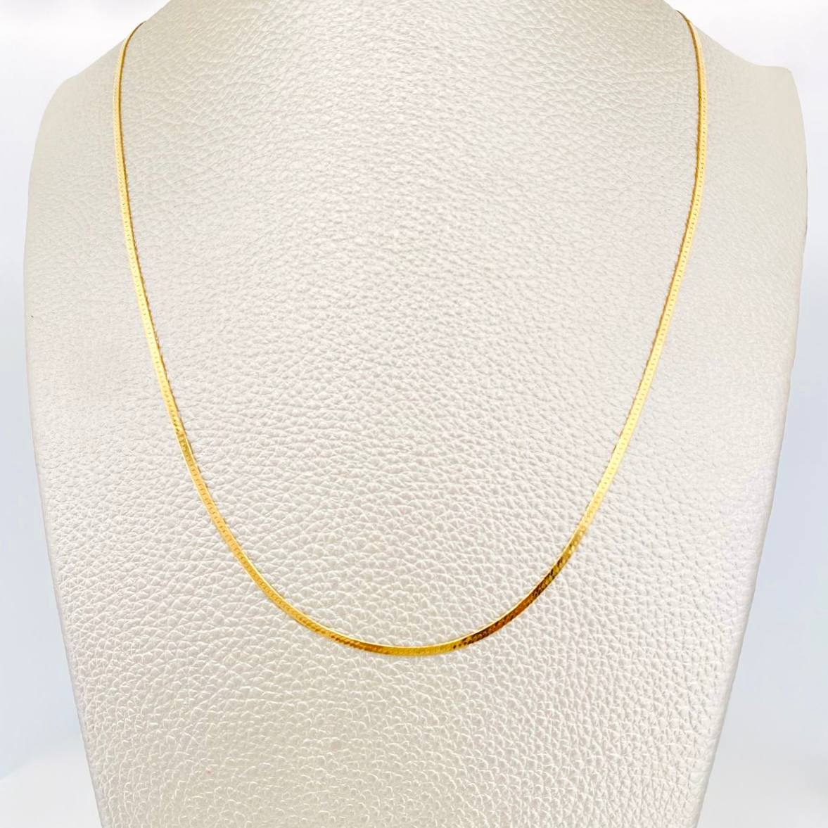 Cadena Espejo 2.05 g / 15 3/4 in / 1.27 mm Oro Amarillo 18K
